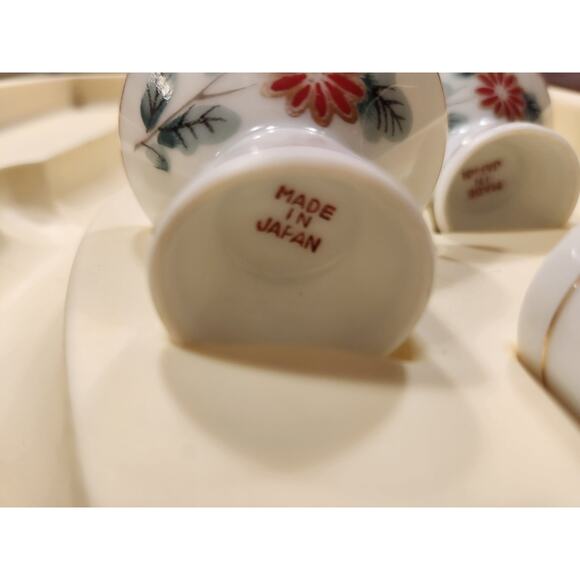 Vtg Kikkoman Sake Set w/empty sake bottle in Box - Picture 4 of 9